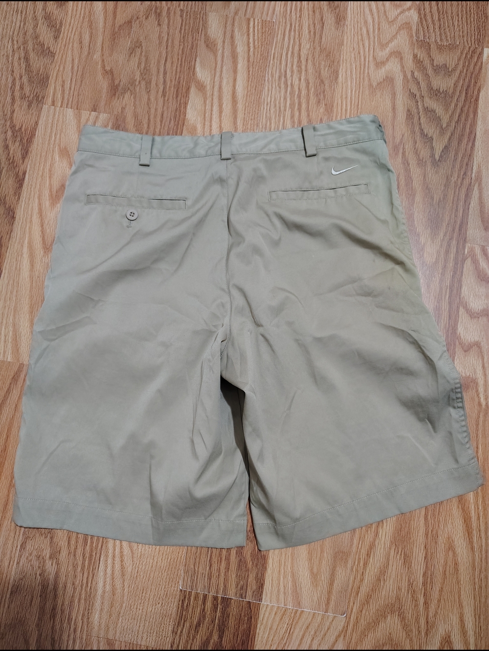 Nike Women’s Tan Flat-Front Performance Shorts